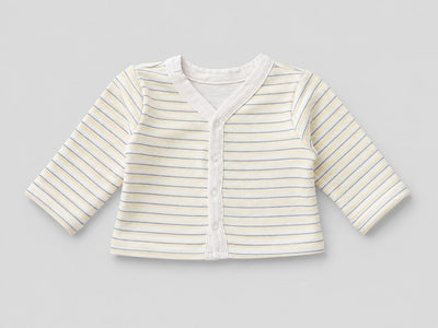 Nino Bambino 100% Organic Cotton White & Yellow Print Essentials Set Pack Of 4 For Baby.