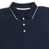 Nino Bambino Organic Cotton Solid Polo Neck Dress For Girls