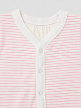 Nino Bambino 100% Organic Cotton White & Pink Print Essentials Set Pack Of 4 For Baby Girls
