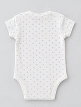 Nino Bambino 100% Oraganic Cotton Printed half Sleeves Bodysuit / Onesie For Baby (Pack of 2)