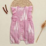 Nino Bambino 100% Oraganic Cotton Sleeveless Half Romper For Baby Girl