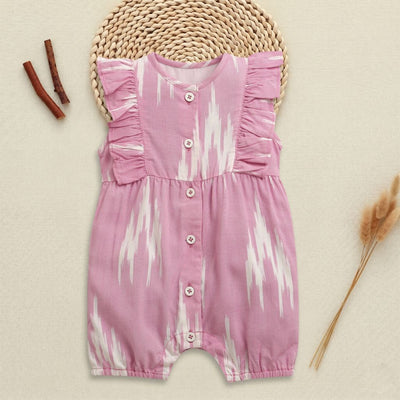 Nino Bambino 100% Oraganic Cotton Sleeveless Half Romper For Baby Girl