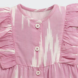Nino Bambino 100% Oraganic Cotton Sleeveless Half Romper For Baby Girl