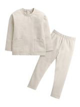 Nino Bambino Organic Cotton Full Sleeves Sweatshirt With Pajama Set For Baby