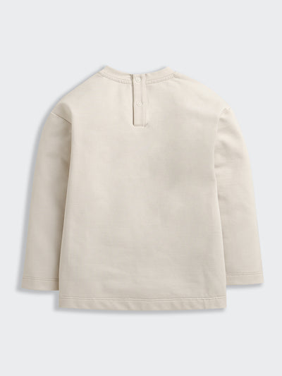 Nino Bambino Organic Cotton Full Sleeves Sweatshirt With Pajama Set For Baby