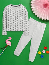 Nino Bambino Organic Cotton Full Sleeves T-shirt With Pajama Set For Baby