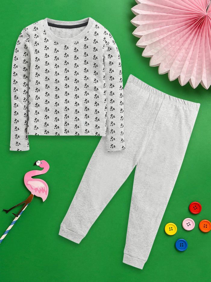 Nino Bambino Organic Cotton Full Sleeves T-shirt With Pajama Set For Baby