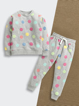 Nino Bambino Organic Cotton Full Sleeves Sweatshirt With Pajama Set For Baby
