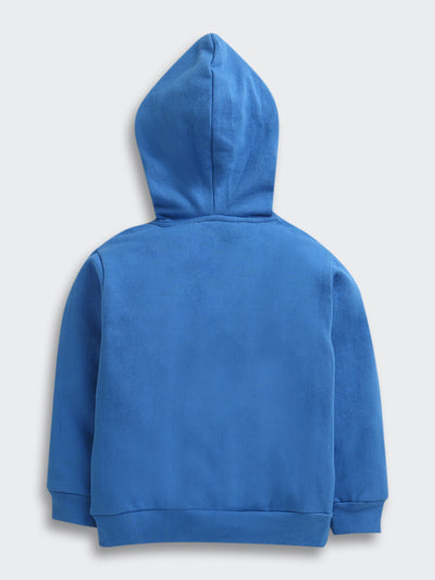 Nino Bambino Organic Cotton Full Sleeves Hoodie Sweatshirt With Pajama Set For Baby