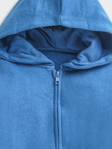 Nino Bambino Organic Cotton Full Sleeves Hoodie Sweatshirt With Pajama Set For Baby