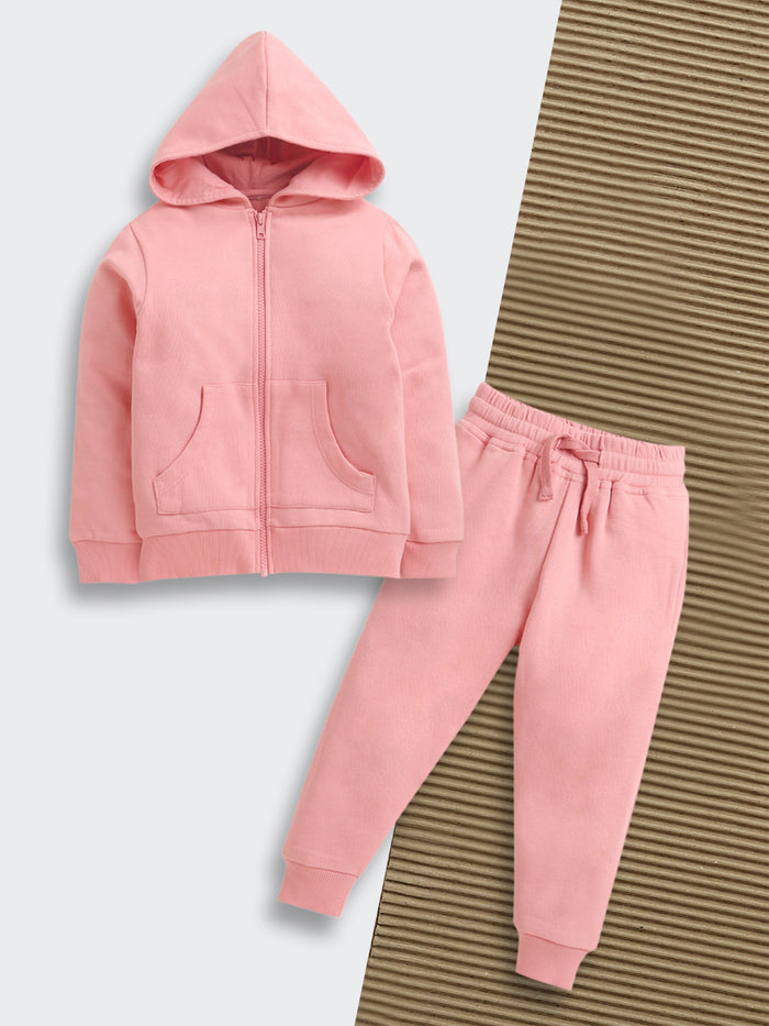 Nino Bambino Organic Cotton Full Sleeves Hoodie Sweatshirt With Pajama Set For Baby