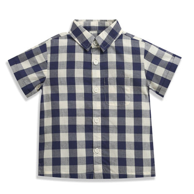 Nino Bambino Short Sleeve Blue Polo Neck shirts For Boys