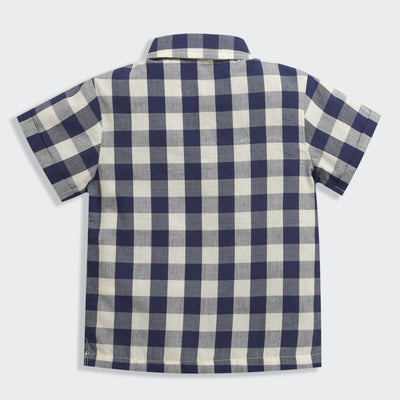 Nino Bambino Short Sleeve Blue Polo Neck shirts For Boys