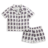 Nino Bambino 100% Organic Cotton Printed Shirt With Short Set For Kid Boy