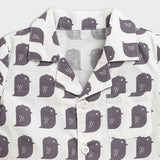 Nino Bambino 100% Organic Cotton Printed Shirt With Short Set For Kid Boy