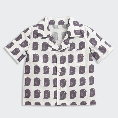 Nino Bambino 100% Organic Cotton Printed Shirt With Short Set For Kid Boy