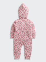 Nino Bambino Velour Hoodie Full Sleeves Romper For Baby Girl And Baby Boy