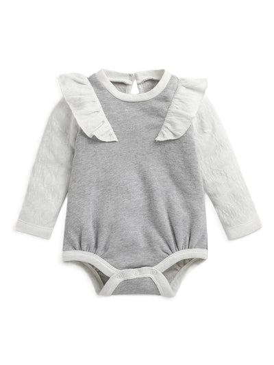 Blue Full Sleeves Baby Bodysuit | Baby Dress | Bodysuit for Baby Girl| Onesies|3-6M| 6-12M| 12-18M| Infant Clothes