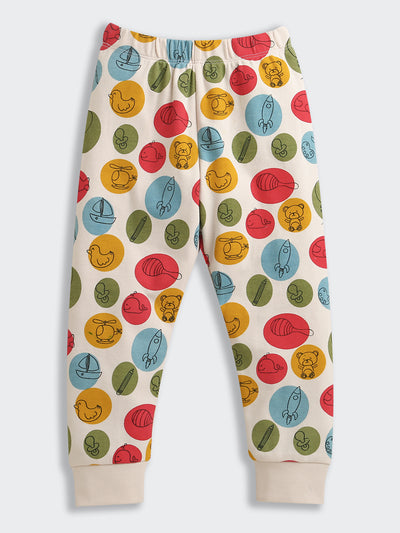 Nino Bambino Organic Cotton Full Sleeves Top With Pajama Set For Baby