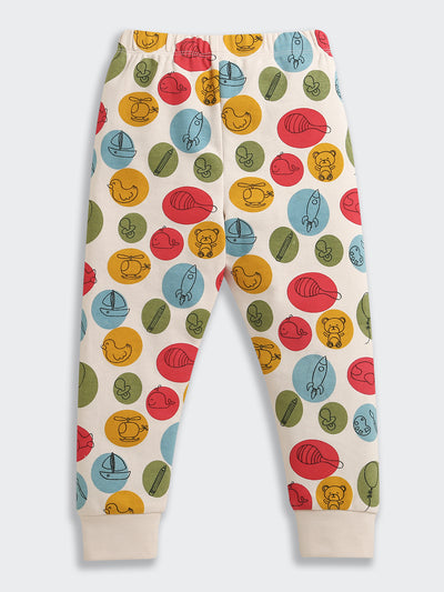 Nino Bambino Organic Cotton Full Sleeves Top With Pajama Set For Baby