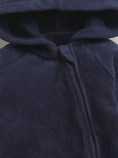 Nino bambino Velour Hoodie Full Sleeves Romper For Baby
