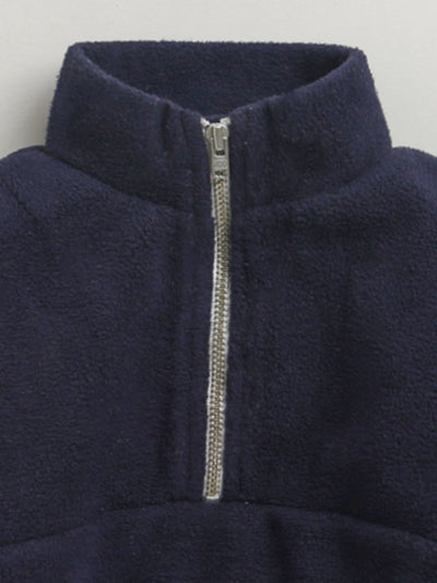 Nino Bambino Polar Fleece Full Sleeves Sweatshirt With Pajama Set For Baby