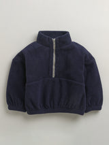 Nino Bambino Polar Fleece Full Sleeves Sweatshirt With Pajama Set For Baby