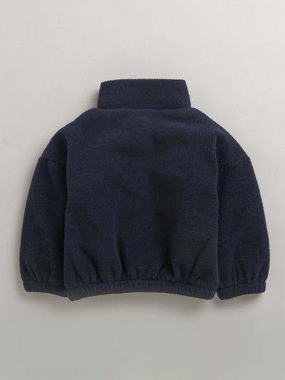 Nino Bambino Polar Fleece Full Sleeves Sweatshirt With Pajama Set For Baby