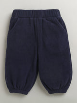 Nino Bambino Polar Fleece Full Sleeves Sweatshirt With Pajama Set For Baby