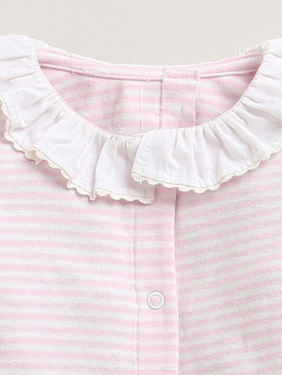 Nino bambino 100% Organic Cotton Full Sleeves Collar Romper For Baby