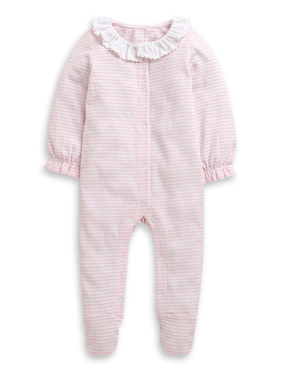 Nino bambino 100% Organic Cotton Full Sleeves Collar Romper For Baby