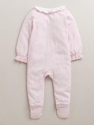 Nino bambino 100% Organic Cotton Full Sleeves Collar Romper For Baby