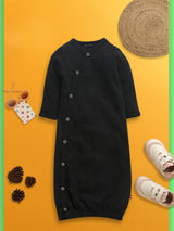 Nino bambino 100% Organic Cotton Full Sleeves Kimono Sleep Gown For Baby