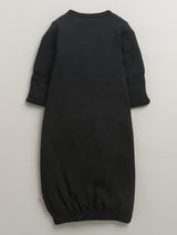 Nino bambino 100% Organic Cotton Full Sleeves Kimono Sleep Gown For Baby