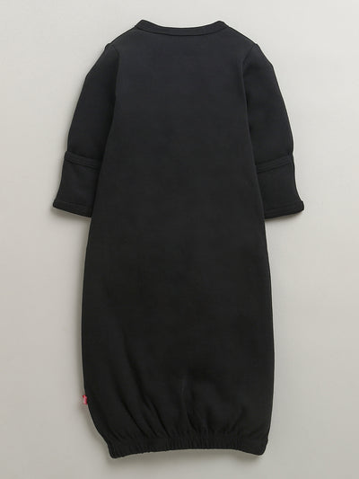 Nino bambino 100% Organic Cotton Full Sleeves Kimono Sleep Gown For Baby