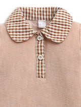 Nino bambino 100% Organic Cotton Full Sleeves Collar Romper For Baby