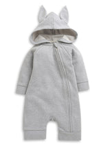Nino bambino Velour Hoodie Full Sleeves Romper For Baby