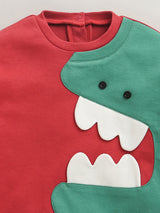 Nino Bambino Organic Cotton Full Sleeves Sweatshirt With Pajama Set For Baby