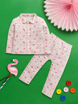 Nino Bambino Organic Cotton Full Sleeves Top With Pajama Set For Baby