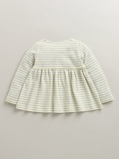 Nino Bambino Organic Cotton Full Sleeves Top With Pajama Set For Baby