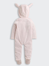 Nino Bambino Velour Hoodie Full Sleeves Romper For Baby Girl And Baby Boy