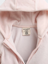 Nino Bambino Velour Hoodie Full Sleeves Romper For Baby Girl And Baby Boy