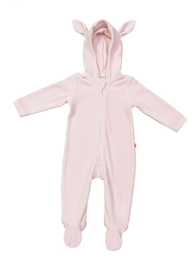 Nino Bambino Velour Hoodie Full Sleeves Romper For Baby Girl And Baby Boy