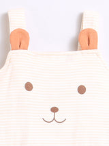 Nino Bambino 100% Organic Cotton Sleeveless Bear Bodysuit For Unisex Baby.