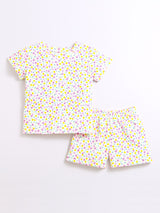 Nino Bambino 100% Organic Cotton Floral Print Cord Sets For Kids Girl.