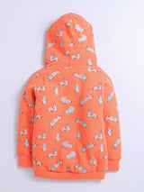 Nino Bambino 100% Organic Cotton Carrot Color Hoodies Sweatshirts For Girls