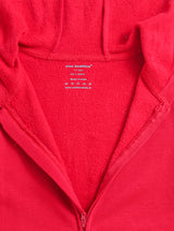 Red Color Full Sleeves Zipper Hoodies For Boys