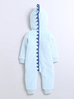 Nino Bambino 100% Organic Cotton Round Neck Long Sleeve Hooded Romper For Unisex Baby