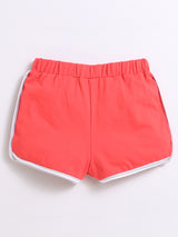 Nino Bambino 100% Organic Cotton Multi-Color Shorts Sets Pack Of 3 For Baby & Kids Girl.