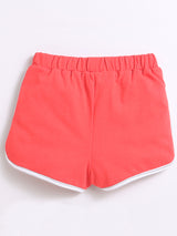 Nino Bambino 100% Organic Cotton Multi-Color Shorts Sets Pack Of 3 For Baby & Kids Girl.